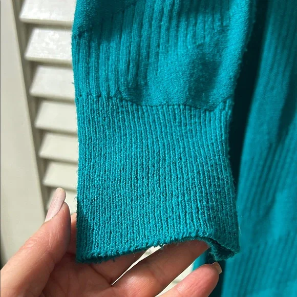 Vintage 90s Keith Adams sz6 Teal Long Sleeve Dress.Estate item.Offers welcome! - Picture 13 of 15